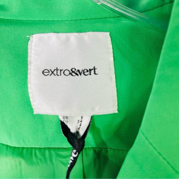 NWT Extro & Vert green boyfriend button preppy office blazer large/XL - Picture 4 of 9